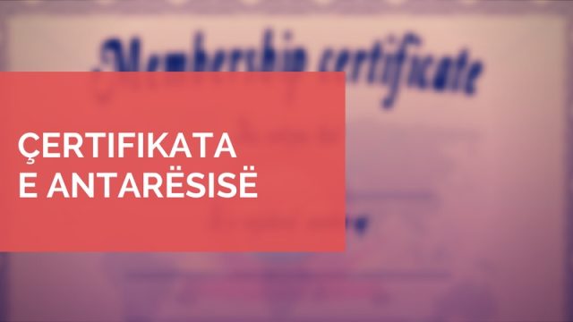 Çertifikata e Anëtarësisë